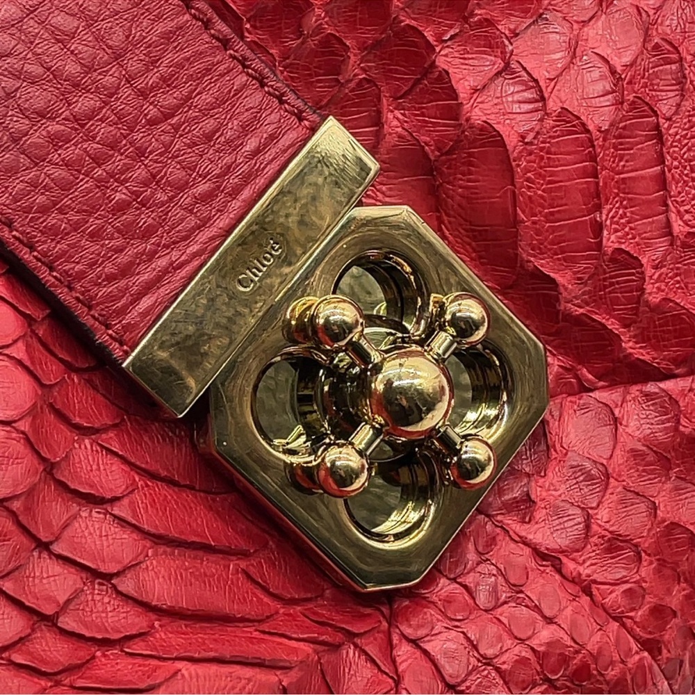 Chloe Python Elsie tote bag - Picture 10 of 16